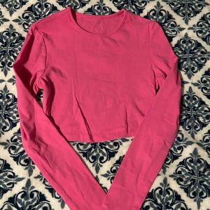 Pink crop top